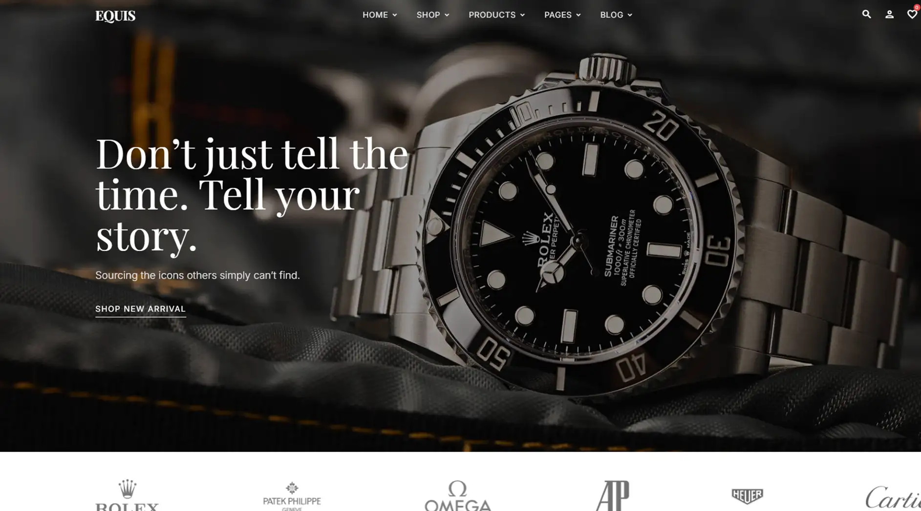 Watch details and organic marketing