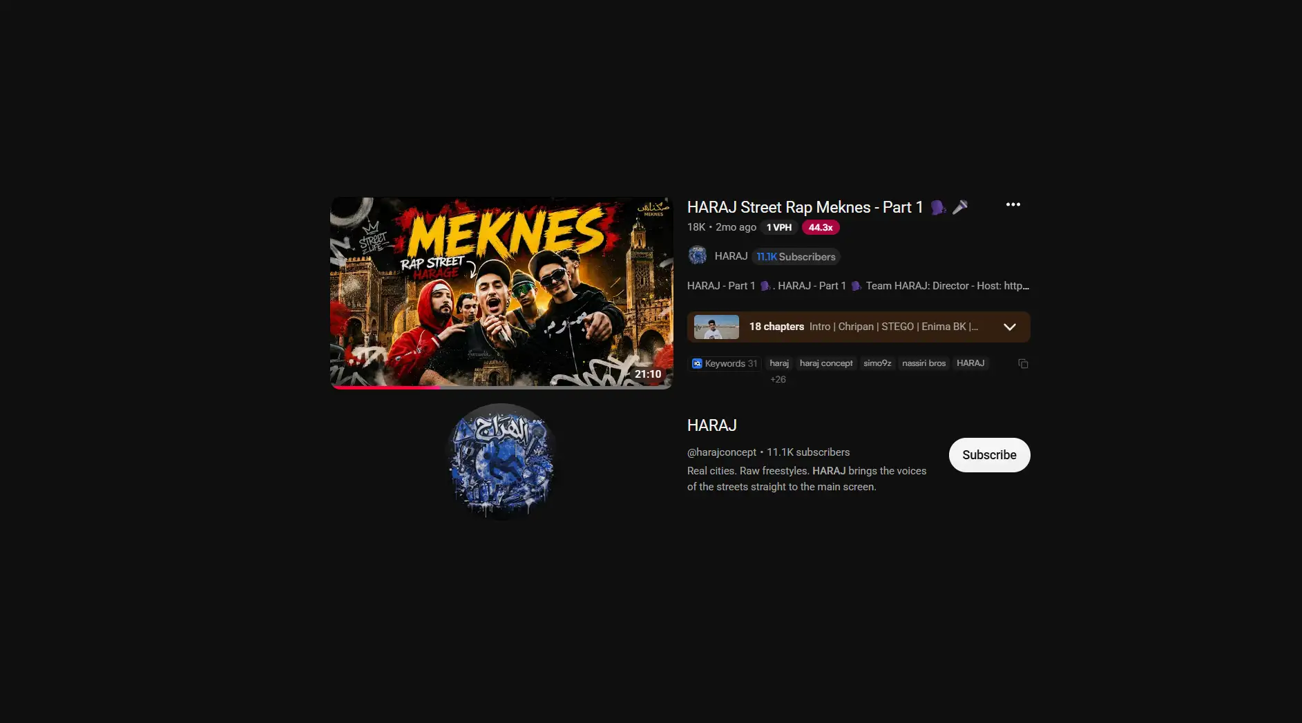 Haraj music capture layout